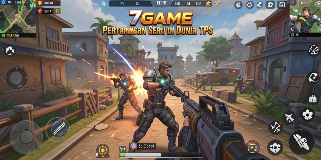 Tampilan gameplay seru dari 7GAME dengan aksi tembak-menembak menegangkan.