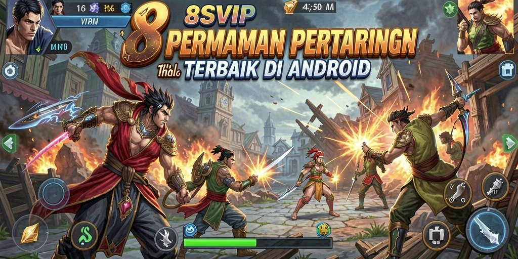 Tangkapan layar gameplay seru 8SVIP dengan pertarungan intens.