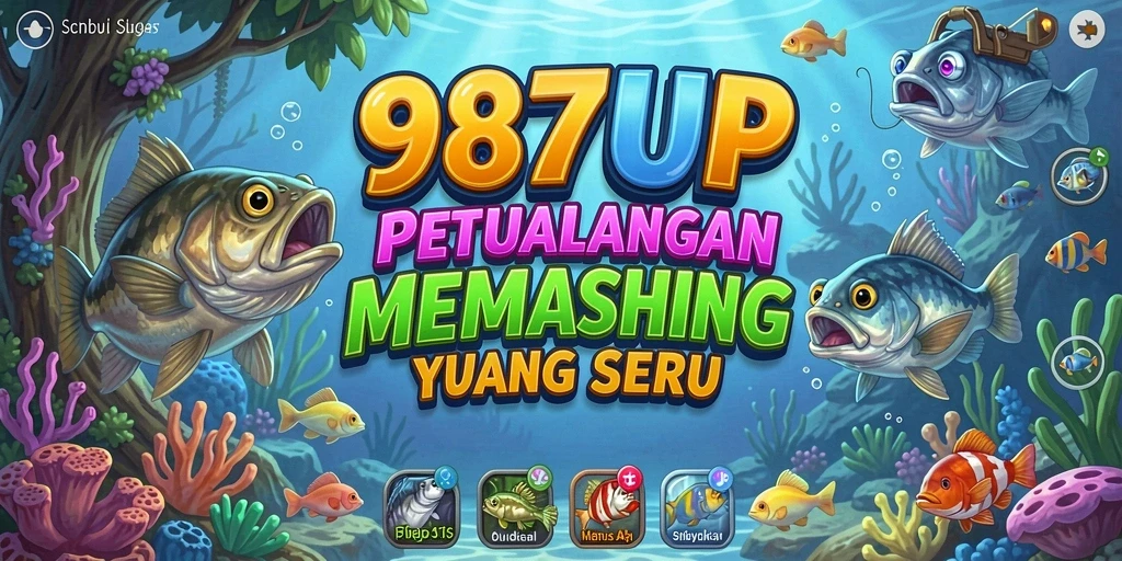Tangkapan layar 987UP menampilkan aksi seru saat memancing di danau cantik.