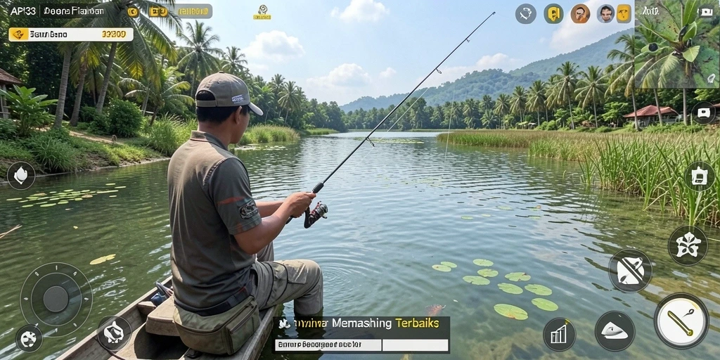 Gameplay seru API33 dengan pengalaman memancing yang mendebarkan.