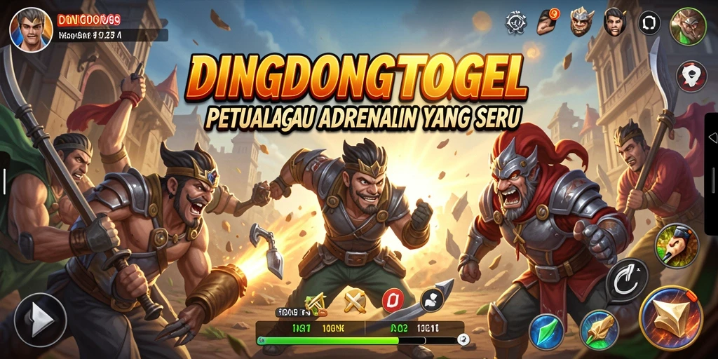 Tampilan seru gameplay DINGDONGTOGEL yang memacu adrenalin.