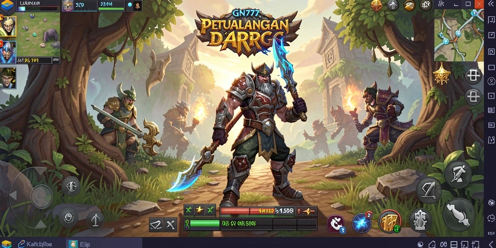 Screenshot gameplay GN777 menampilkan aksi pertempuran seru dalam dunia ARPG.