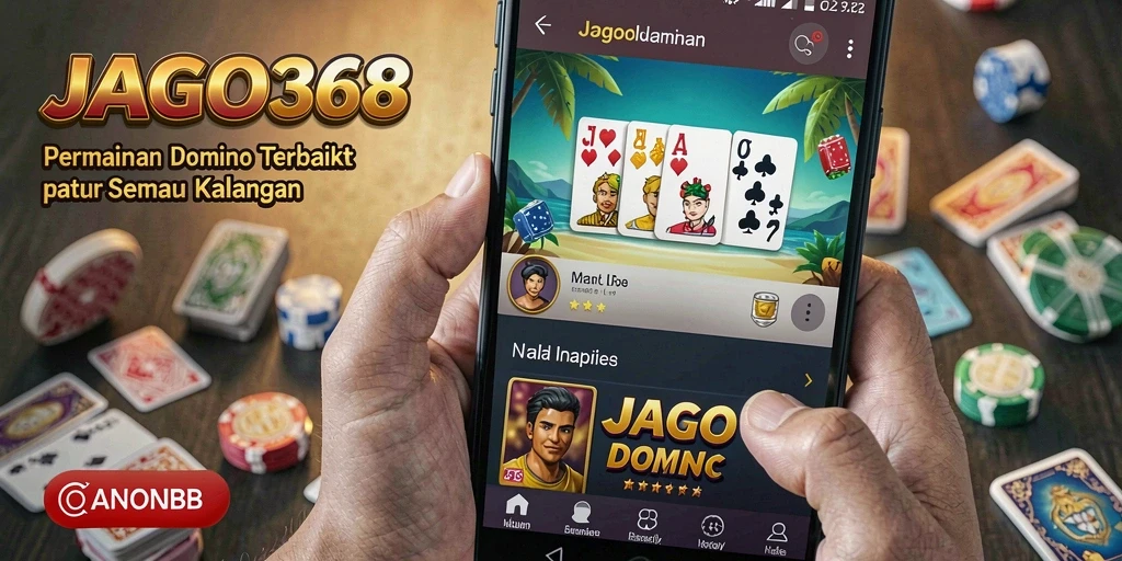 Screenshot menunjukkan gameplay menakjubkan dari JAGO368 dalam permainan Domino.