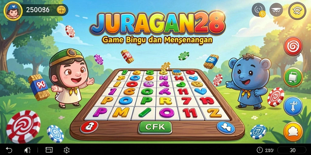 Tampilan gameplay Bingo yang menarik dan interaktif