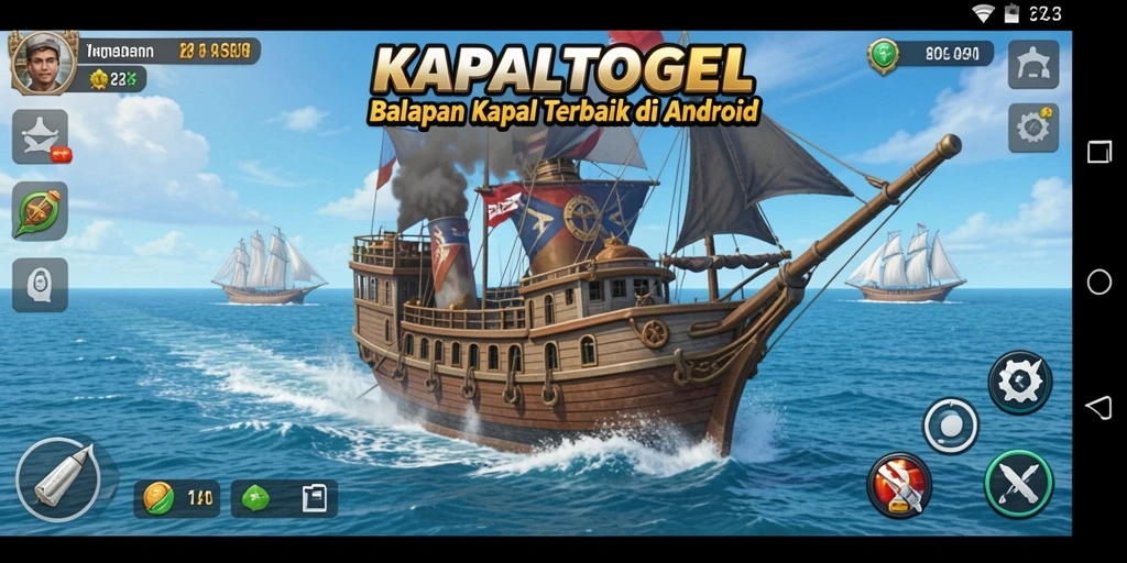 Tampilan gameplay KAPALTOGEL yang menegangkan dan mendebarkan.