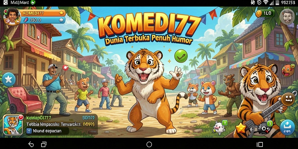 Tampilan menarik dari gameplay KOMEDI77 di dunia terbuka.