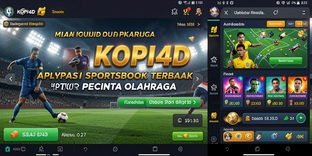Tampilan utama KOPI4D yang menampilkan berbagai pilihan taruhan olahraga.