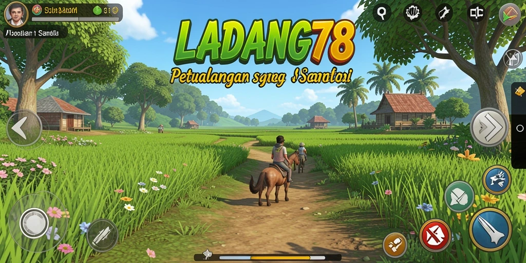 Tampilan gameplay santai di LADANG78 yang seru dan menyenangkan.
