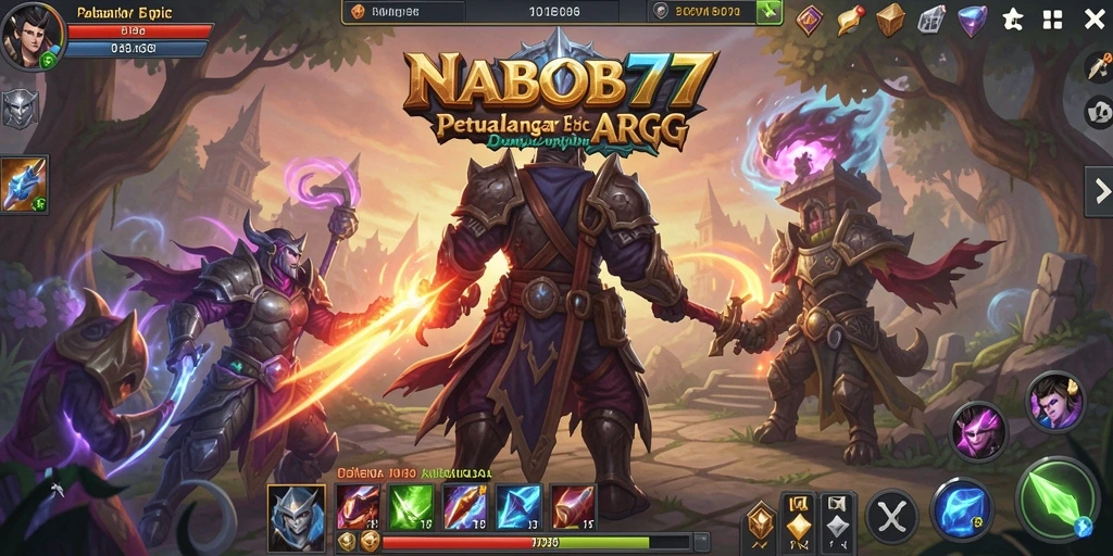 Screenshot menampilkan pertarungan seru di NABOB77 dengan efek visual yang memukau.
