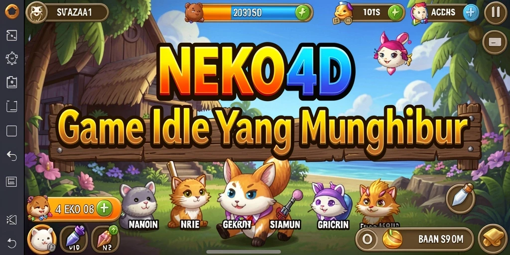Tampilan gameplay menarik dari NEKO4D dalam mode Idle.