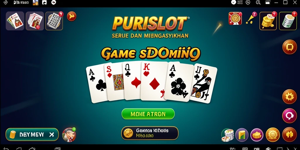 Tampilan gameplay Domino yang mengasyikkan di PURISLOT.