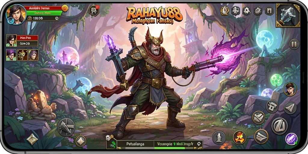 Gameplay RAHAYU88 menampilkan petualangan seru di dunia fantasi.