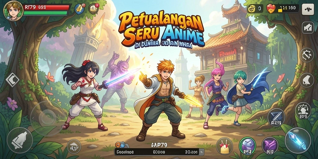 Gameplay seru dengan karakter anime yang menawan.