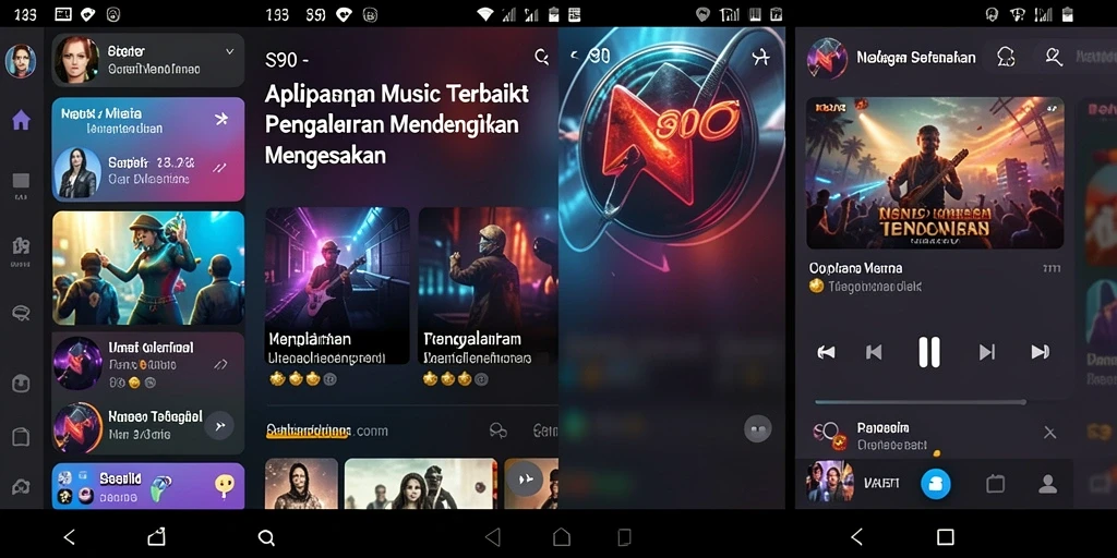 Tampilan gameplay S80 yang interaktif dengan fitur musik yang menarik.