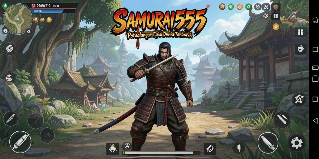 Gameplay SAMURAI555 menunjukkan eksplorasi dunia terbuka yang menakjubkan.
