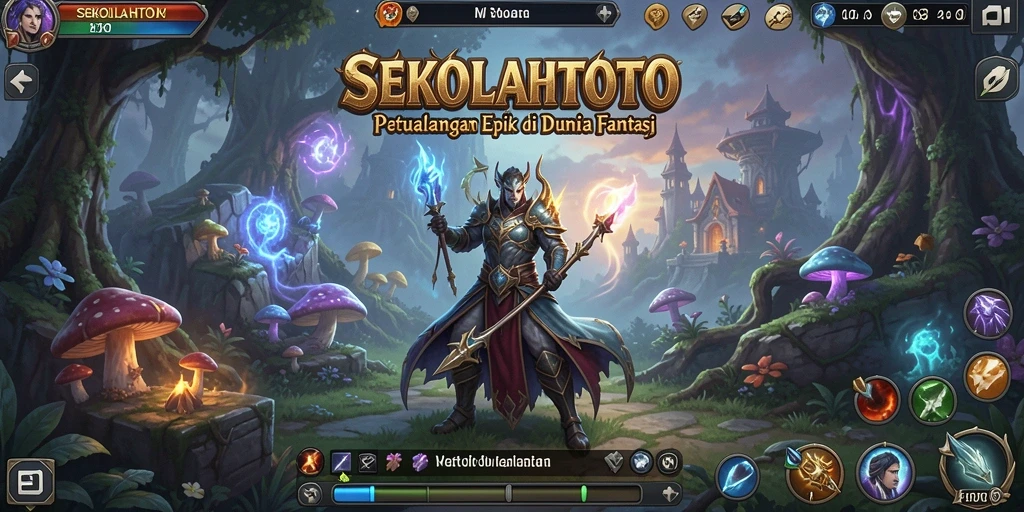 Tampilan gameplay dari SEKOLAHTOTO yang menakjubkan dan mendalam.