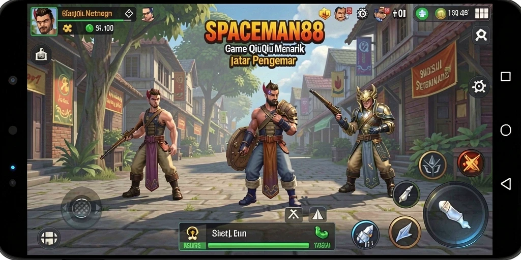 Tampilan menarik dari gameplay QiuQiu di SPACEMAN88.