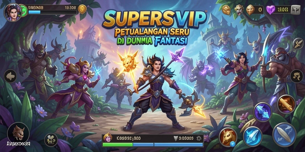 Screenshot gameplay SUPERSVIP menampilkan aksi seru dan petualangan menegangkan.