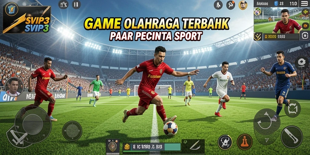 Screenshot gameplay <strong>SVIP3</strong> yang menunjukkan aksi olahraga yang intens.
