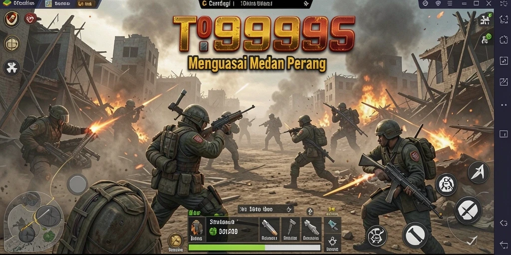 Tangkapan layar menunjukkan momen mendebarkan dalam pertempuran strategi.