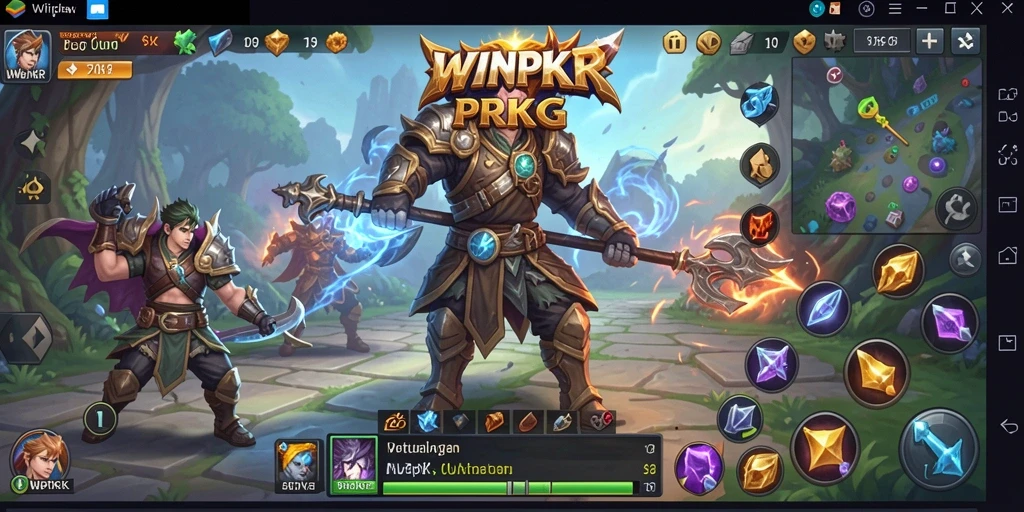 Tangkapan layar gameplay WINPKR yang menampilkan aksi pertarungan yang mendebarkan.
